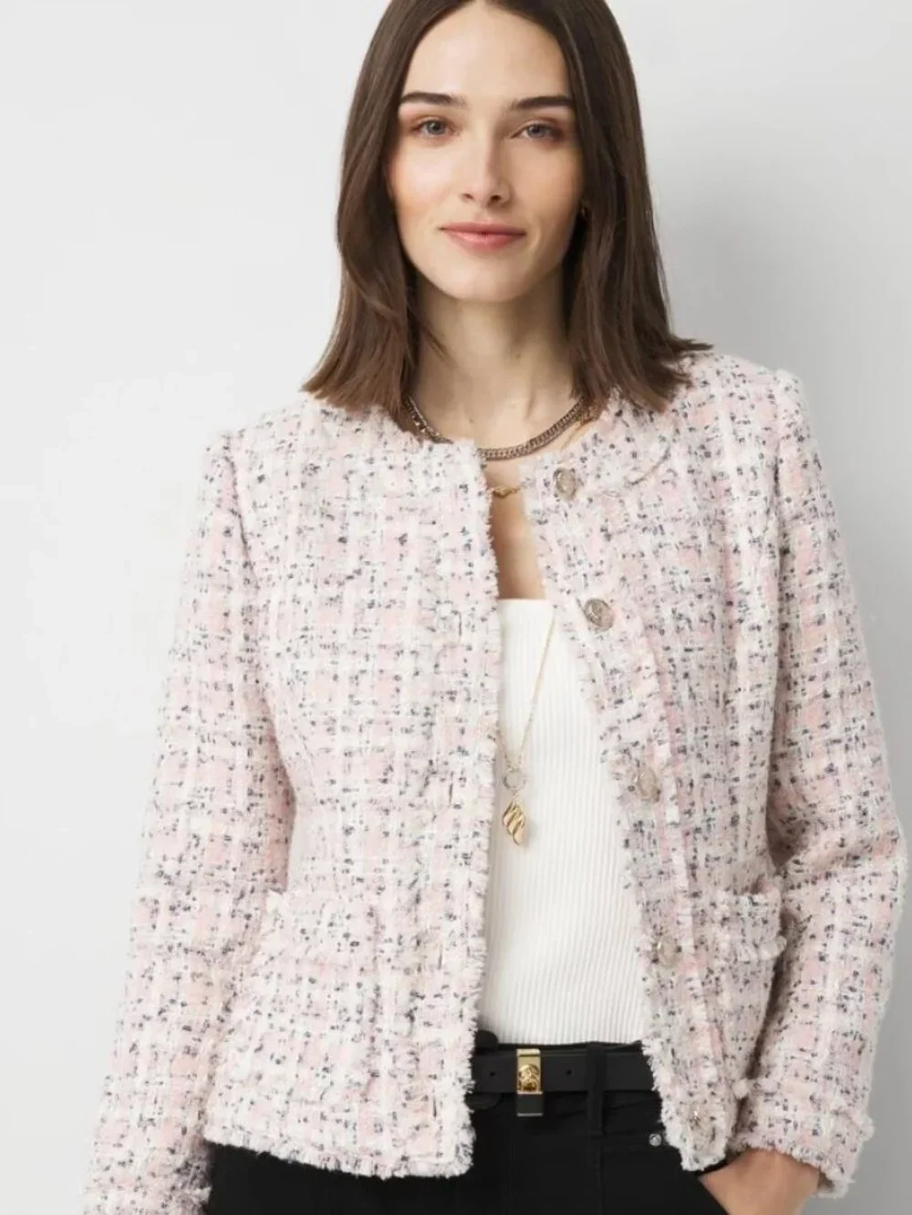 Shimmery Tweed Jacket - Picture 1 of 7